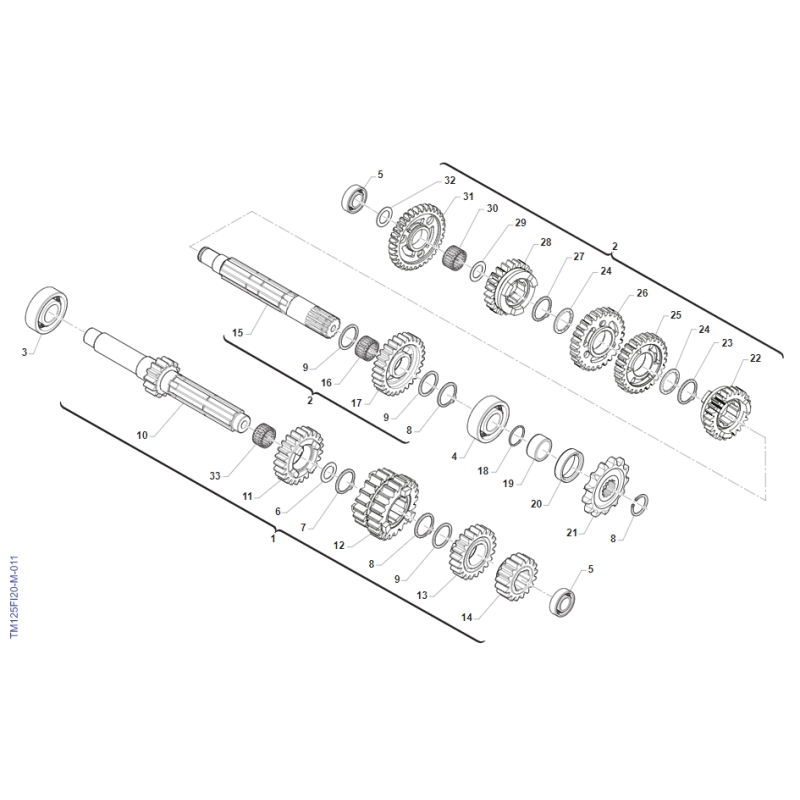 BOITE DE VITESSE TM 125 SMR FI 2T 2023-2025