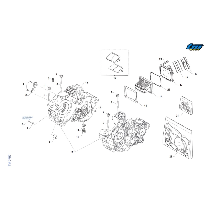 CARTER MOTEUR TM 125 EN FI 2025