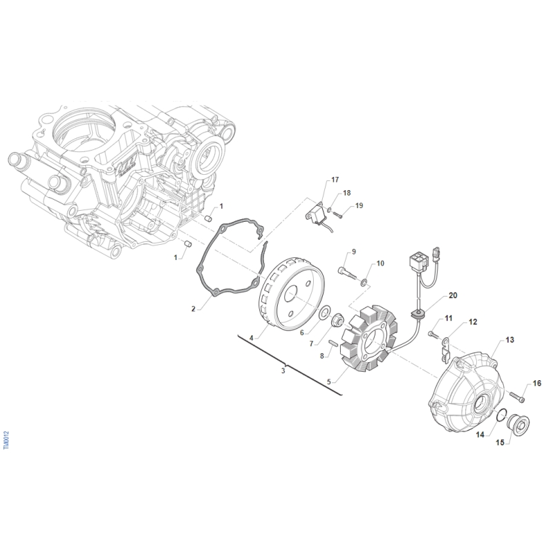 ALLUMAGE POUR KICK TM 300 MX FI 4T 2021