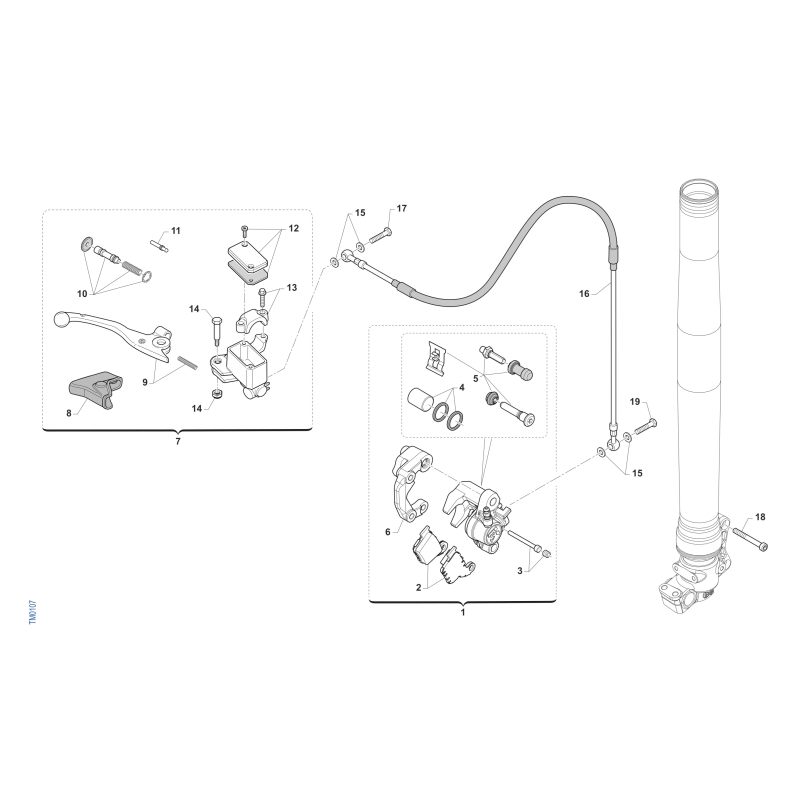 FREIN AVANT TM 85 MX JUNIOR 2T 2026