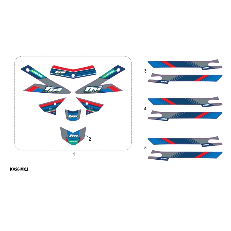 KIT DECO TM 85 MX JUNIOR 2T 2026