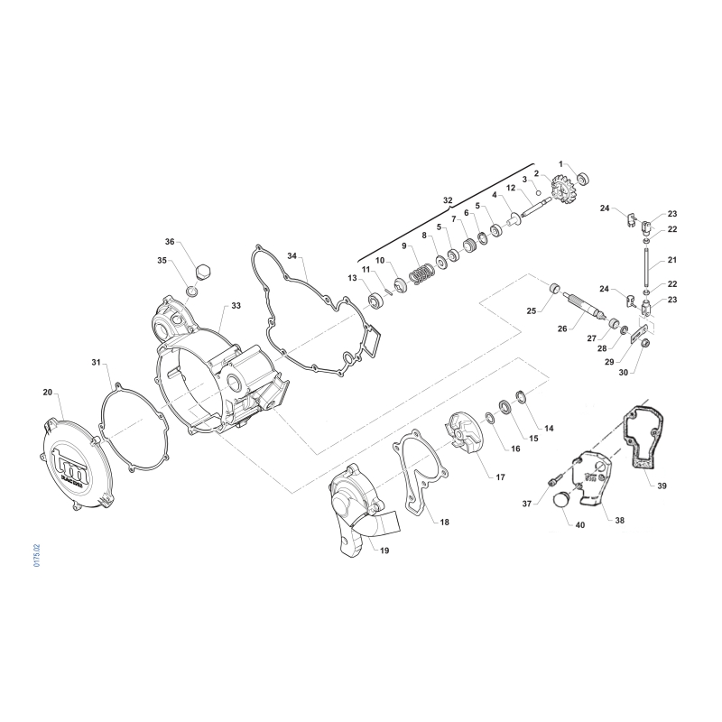 CARTER EMBRAYAGE & POMPE A EAU TM 85 MX JUNIOR 2T 2026