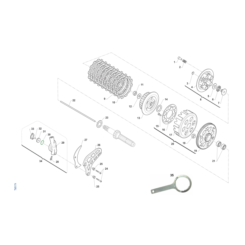 EMBRAYAGE pour TM 85 MX JUNIOR 2T 2026