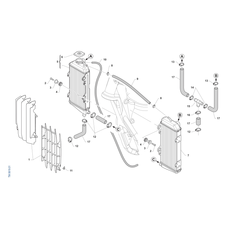 RADIATEURS TM 125 MX 2T 2026