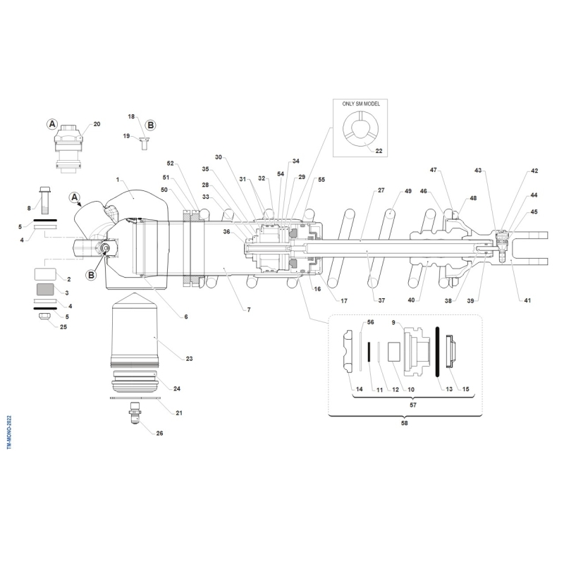 AMORTISSEUR TM 125 MX 2T 2026