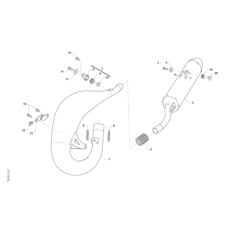 ECHAPPEMENT TM 125 MX FI 2T 2026