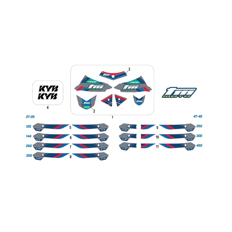 KIT DECO TM 125 MX FI 2T 2026