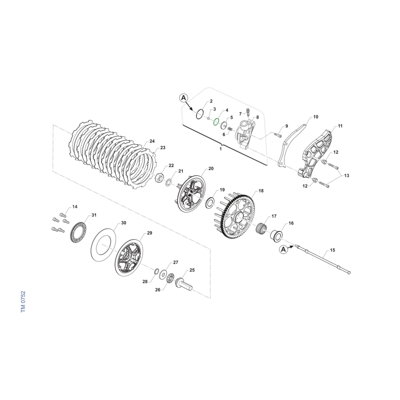 EMBRAYAGE TM 125 EN FI 2T 2026