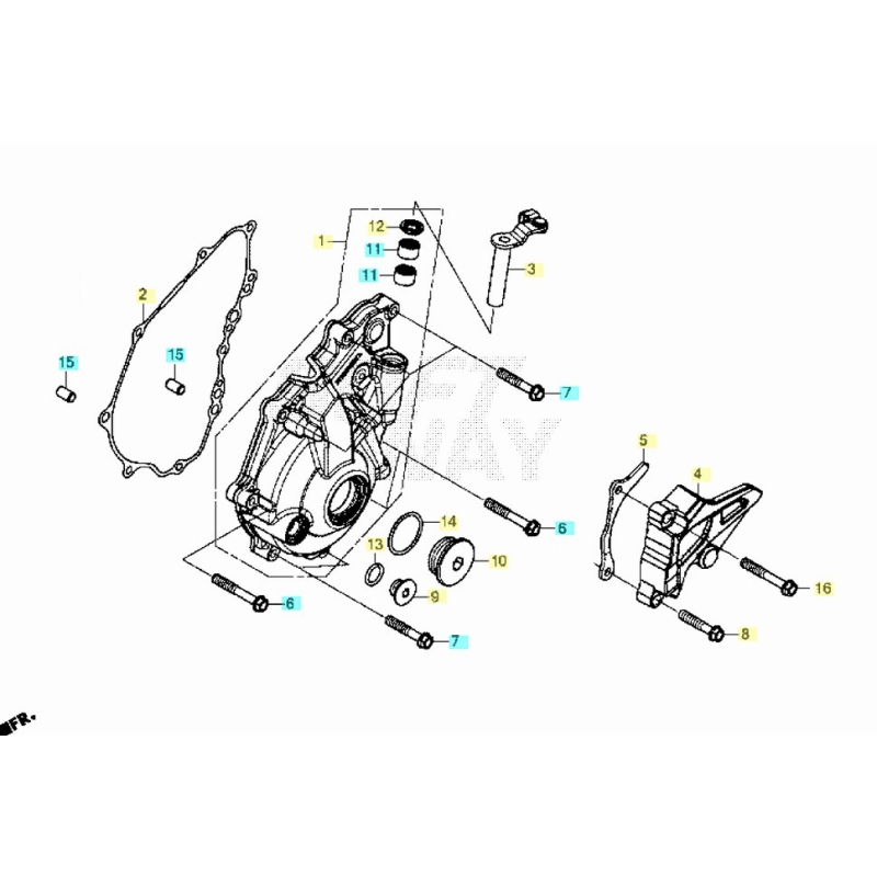 COUVERCLE GENERATEUR HONDA REDMOTO 250 CRF RXR sérieS 2025