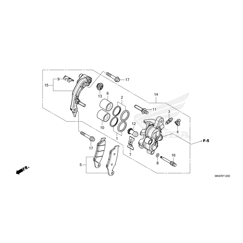 ETRIER AVANT HONDA REDMOTO 400 CRF RXR sérieS 2025
