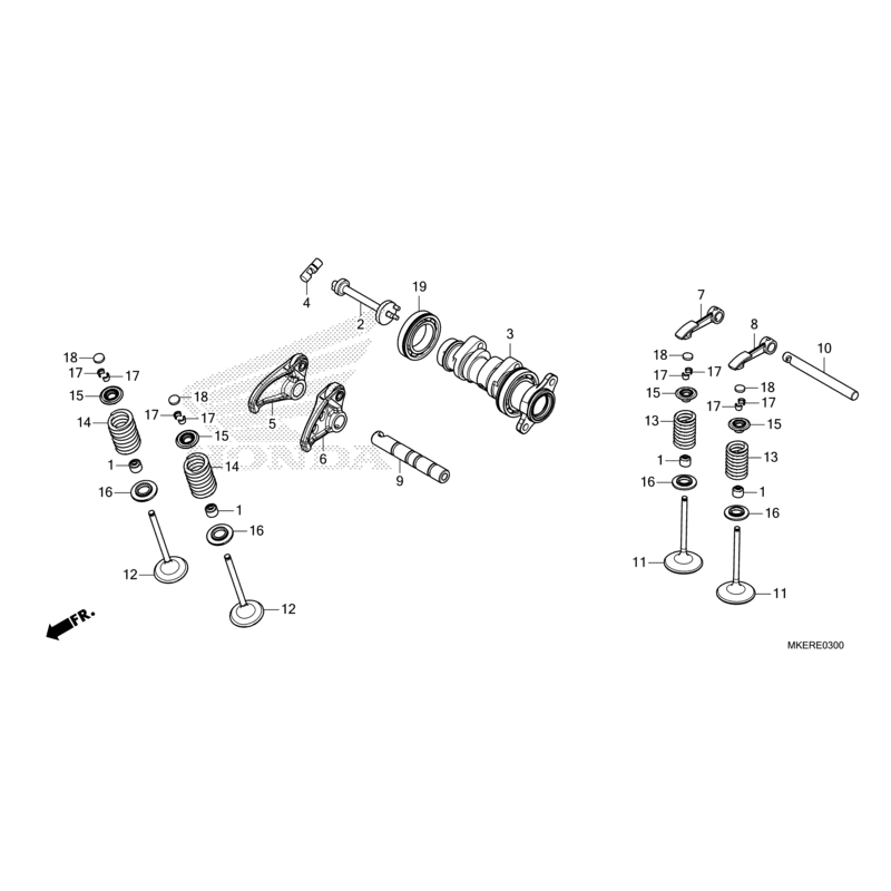 ARBRE A CAME HONDA REDMOTO 400 CRF RXR sérieS 2025