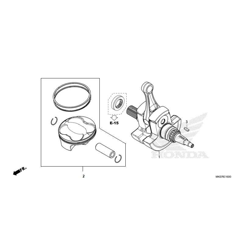 VILEBREQUIN PISTON HONDA REDMOTO 400 CRF RXR sérieS 2025
