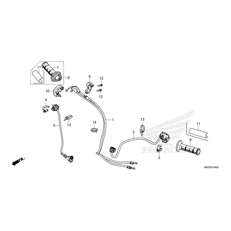 CONTACTEUR POIGNEE HONDA REDMOTO 450 CRF RXR sérieS 2025