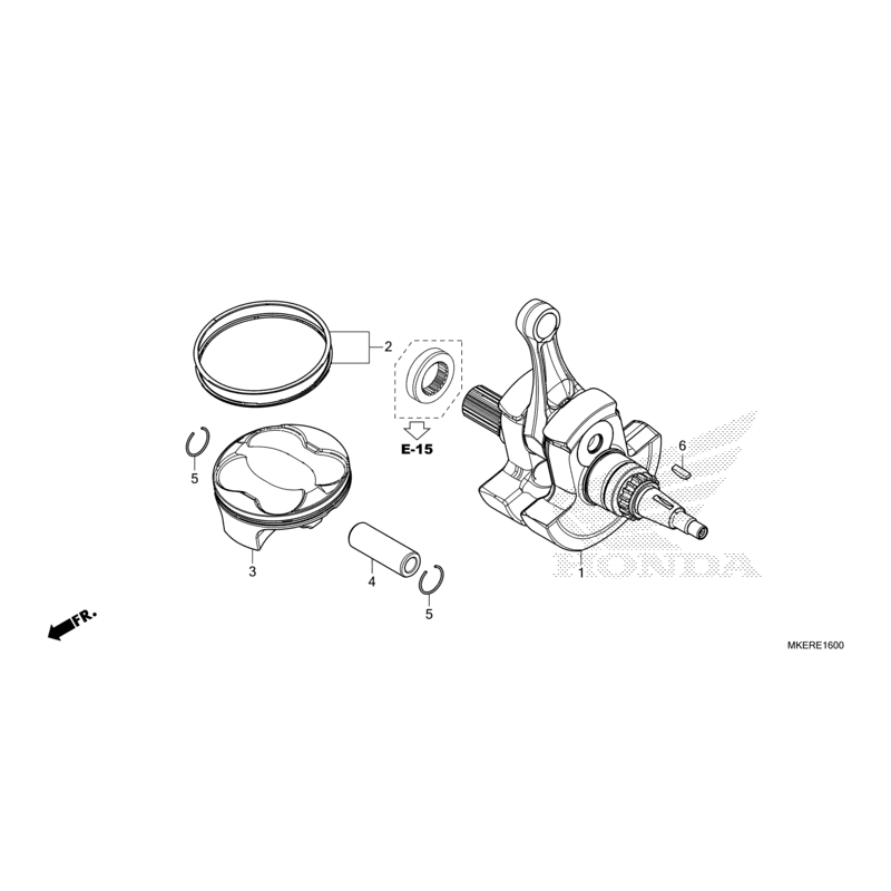 VILEBREQUIN PISTON HONDA REDMOTO 450 CRF RXR sérieS 2025