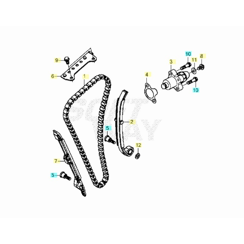 CHAINE DE DISTRIBUTION HONDA REDMOTO 250 CRF RXS 2025