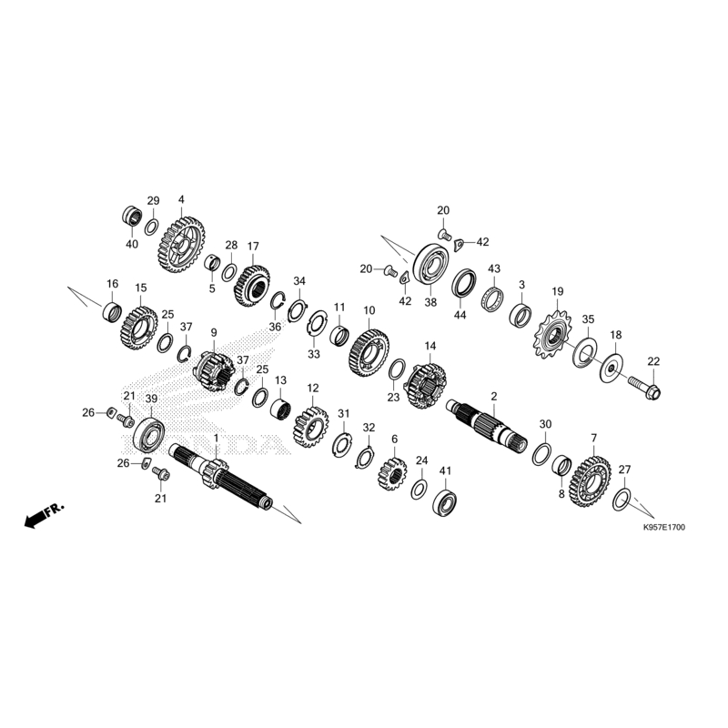 BOITE DE VITESSES HONDA REDMOTO 250 CRF RXS 2025