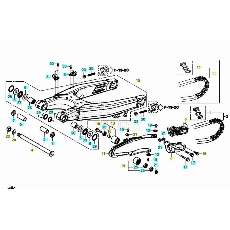 BRAS OSCILLANT HONDA REDMOTO 250 CRF RXS 2025