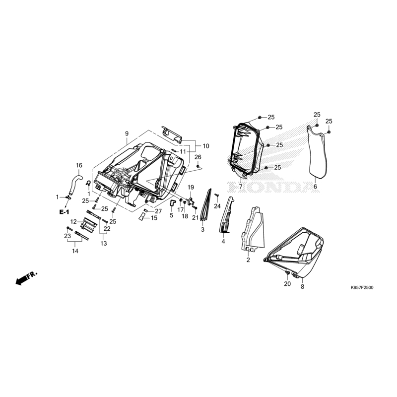 BOITE A AIR HONDA REDMOTO 250 CRF RXS 2025