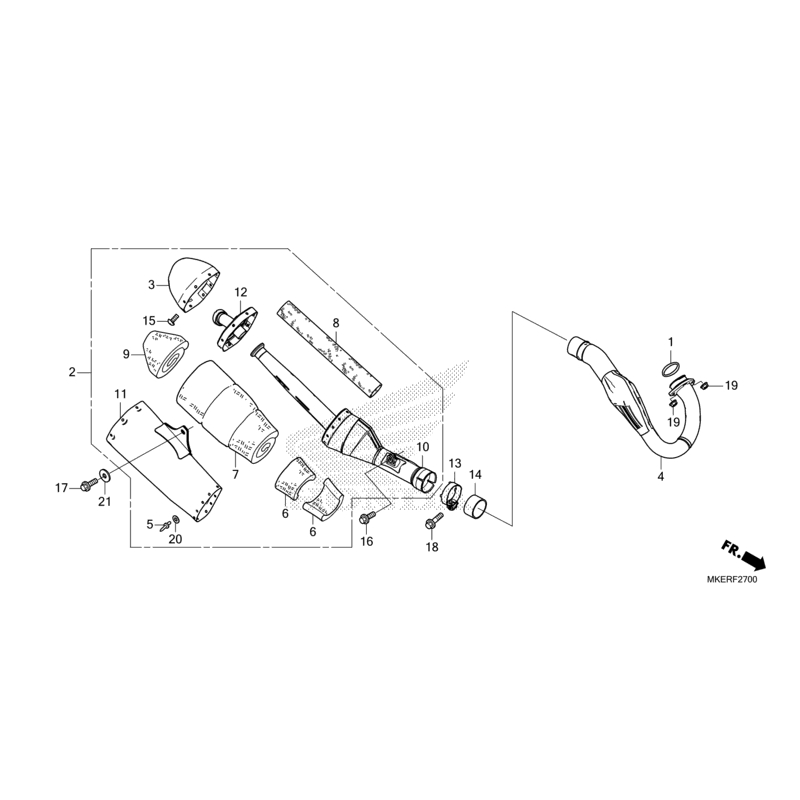 ECHAPPEMENT HONDA REDMOTO 250 CRF RXS 2025