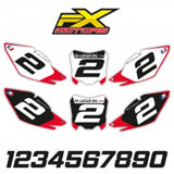 Fonds de Plaques Motocross Perso HONDA CR/CRF Lucas Oil