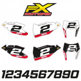 Fonds de Plaques Enduro Perso KTM EXC/EXC-F Motul Line