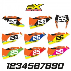 Fonds de Plaques Enduro Perso KTM EXC/EXC-F Factory Edition