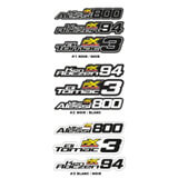 Lot de Stickers Pilote Personnalisable