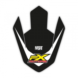 Sticker Garde Boue Avant FX Racing Line Black - HONDA CR/CRF