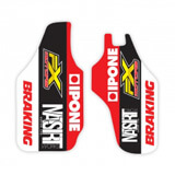 Stickers Protections de Fourche FX Racing Line Red - CR/CRF