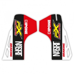 Stickers Protections de Fourche FX Racing Line Red - CR/CRF