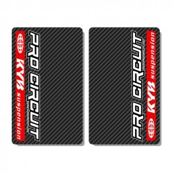 Stickers de Fourche Zeronine Kayaba/Pro Circuit - Carbone
