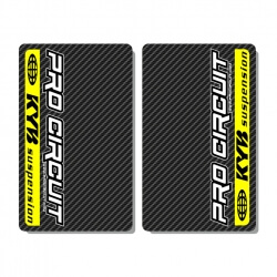 Stickers de Fourche Zeronine Kayaba/Pro Circuit - Carbone