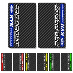 Stickers de Fourche Zeronine Kayaba/Pro Circuit - Carbone