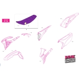 PLASTIQUES 2T ENDURO PINK TM 144 EN FI 2022-2025