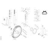 FOURCHE MARZOCCHI ROUE AV TM 300 EN 2008-2009