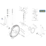FOURCHE OHLINS & ROUE AVANT TM 125 EN 2T 2008
