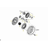 ENGRENAGES DEMARRAGE HONDA REDMOTO 250 CRF RXR sérieS 2025