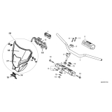 GUIDON HONDA REDMOTO 450 CRF RXR sérieS 2025