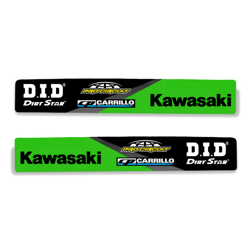 Kit Autocollant Déco Pour Kawasaki KXF 250 2006-2008 - Écope Radiateur & Bras Oscillant