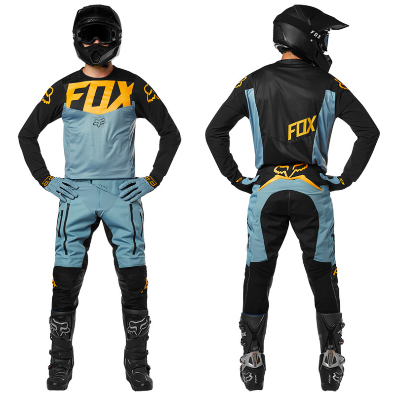 Tenue Enduro Fox Racing Legion Offroad Gris Bleu/Jaune 2019 FX MOTORS